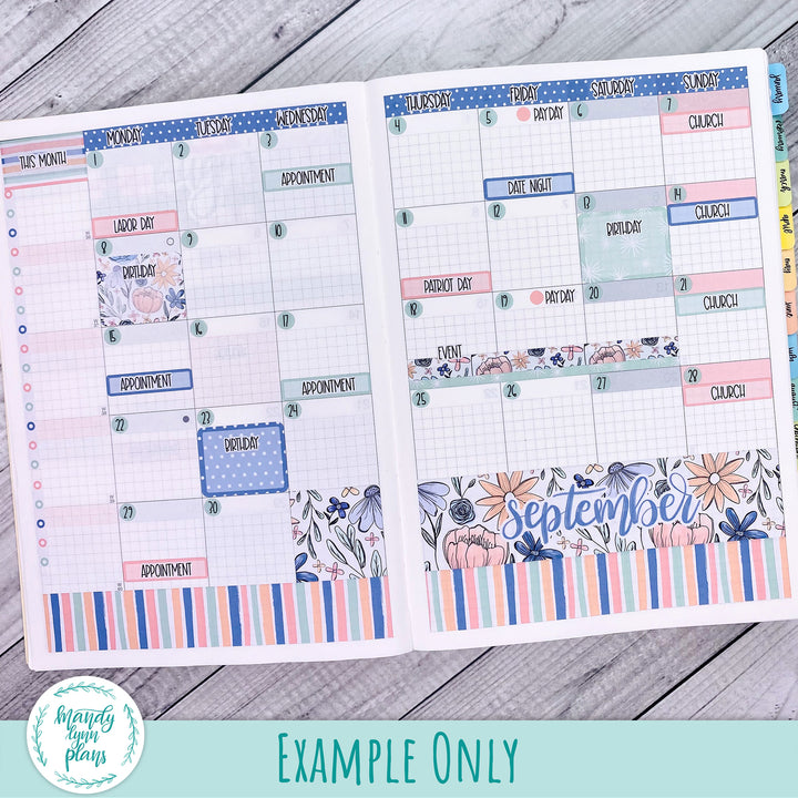 Hobonichi Cousin September 2025 Monthly || Sweet September || MK-C-1329