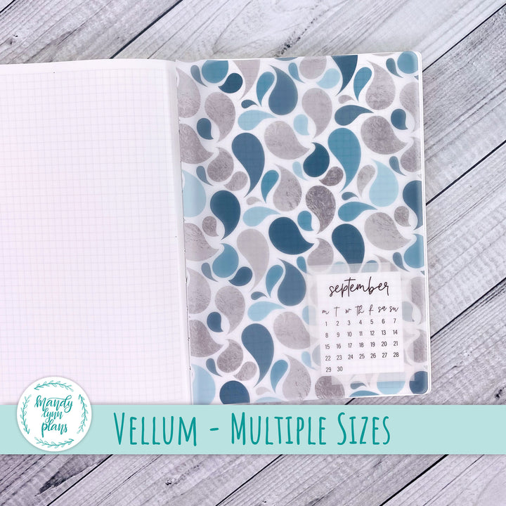 Teal and Silver Vellum || 330