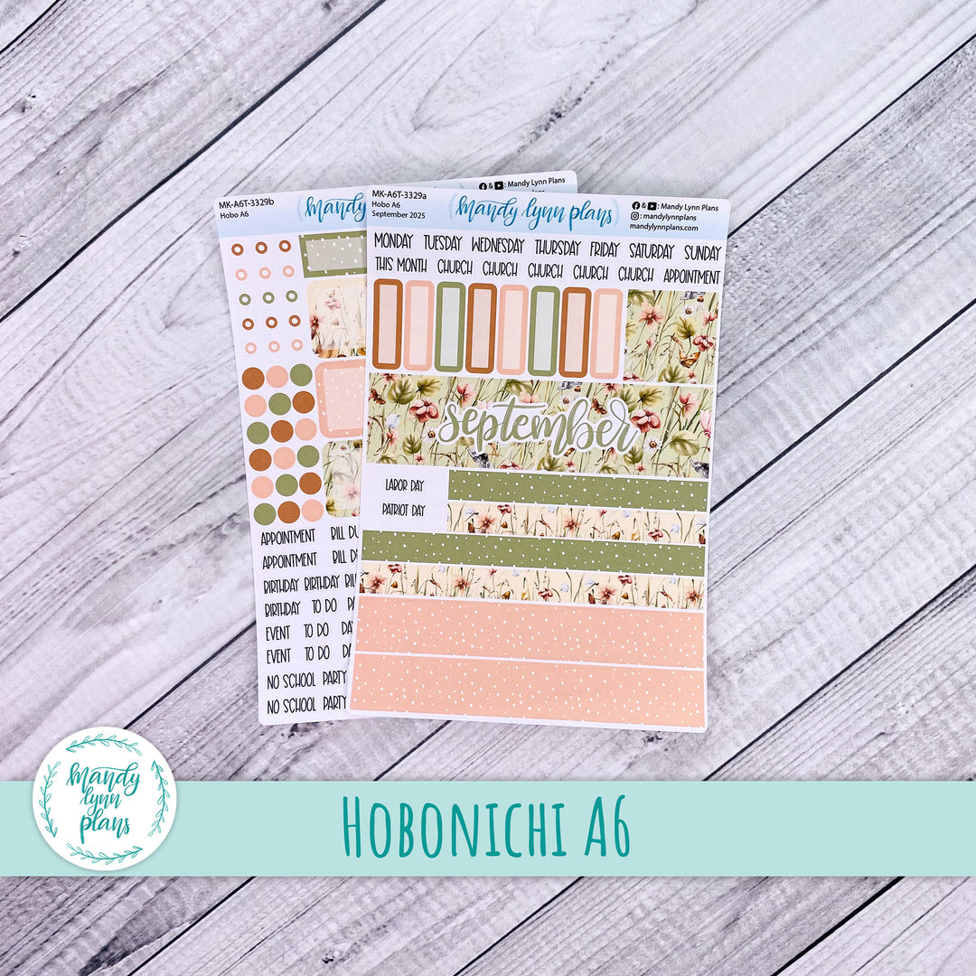 Hobonichi A6 September 2025 Monthly Kit || Sweet September || MK-A6T-3329