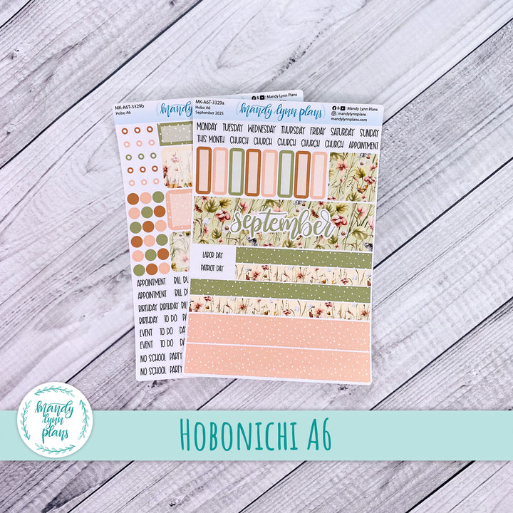 Hobonichi A6 September 2025 Monthly Kit || Sweet September || MK-A6T-3329