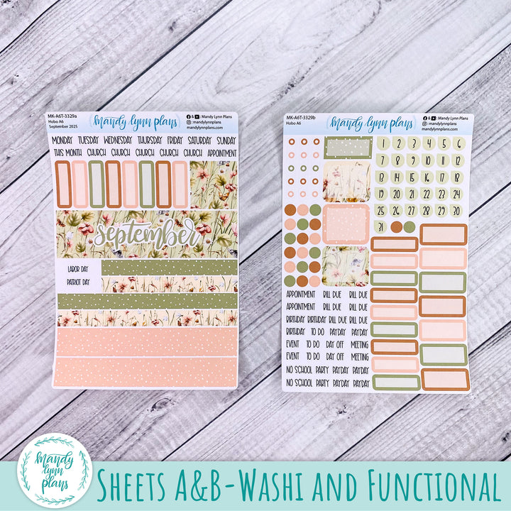 Hobonichi A6 September 2025 Monthly Kit || Sweet September || MK-A6T-3329