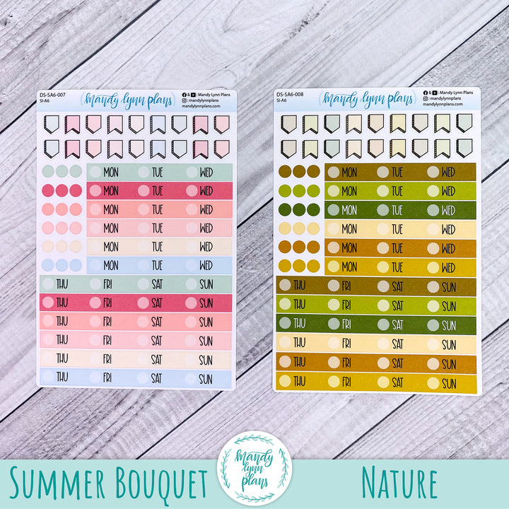 N1 & N2 Horizontal and Vertical Common Planner Weekly Days and Date Cover Strips