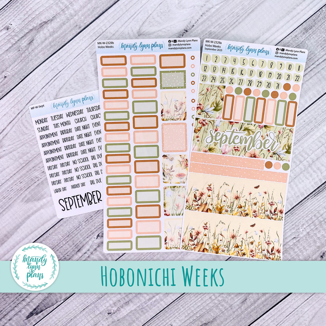 Hobonichi Weeks September 2025 Monthly Kit || Sweet September || MK-W-2329