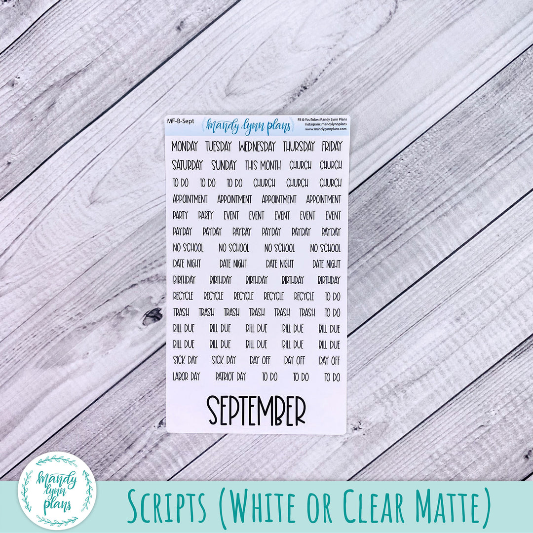 September 2025 Common Planner Monthly Kit || Sweet September || 329