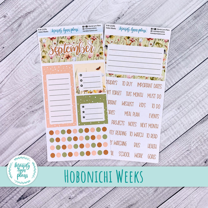 September Hobonichi Weeks Dashboard || Sweet September || R-W-2329