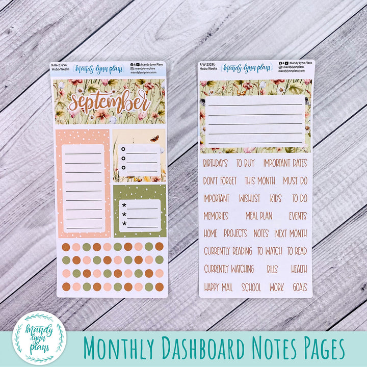 September Hobonichi Weeks Dashboard || Sweet September || R-W-2329