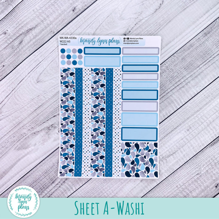 Wonderland 222 Weekly Kit || Teal and Silver || 330