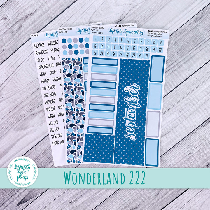 Wonderland 222 September 2025 Monthly Kit || Teal and Silver || 330