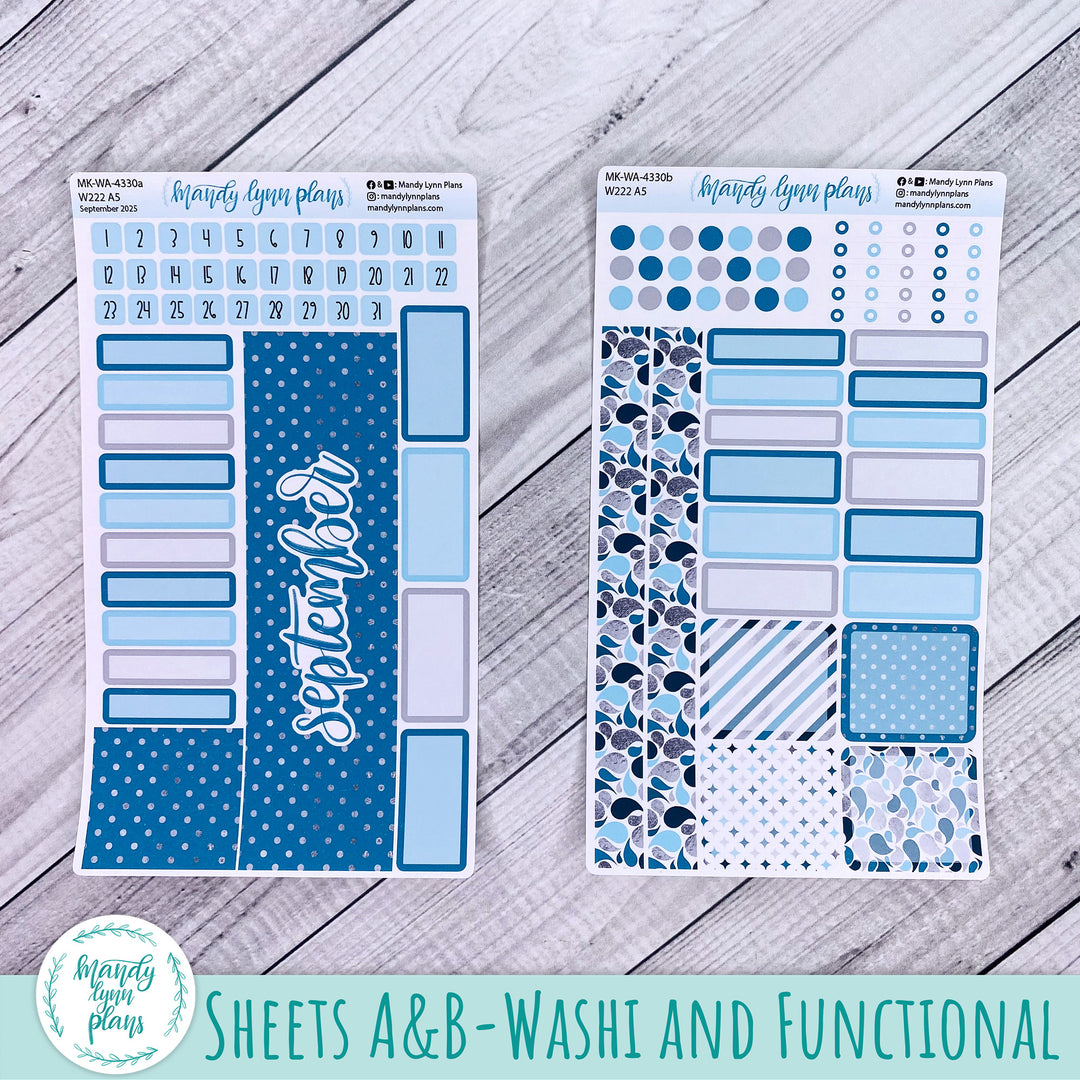 Wonderland 222 September 2025 Monthly Kit || Teal and Silver || 330