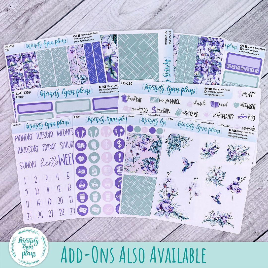A5 Daily Kit || Orchids || DL-C-1259