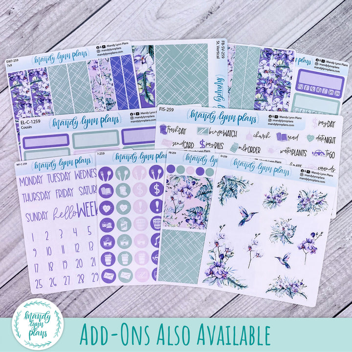 A5 Daily Kit || Orchids || DL-C-1259