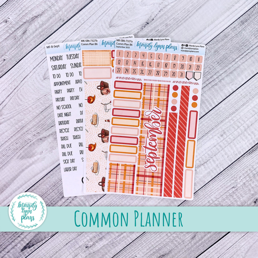 September 2025 Common Planner Monthly Kit || Apple Picking || 327