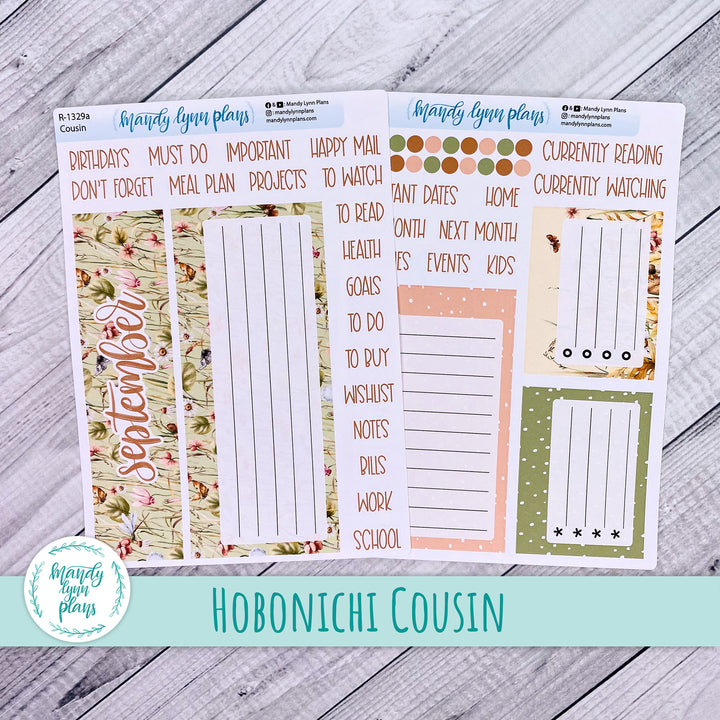 September Hobonichi Cousin Dashboard || Sweet September || R-1329