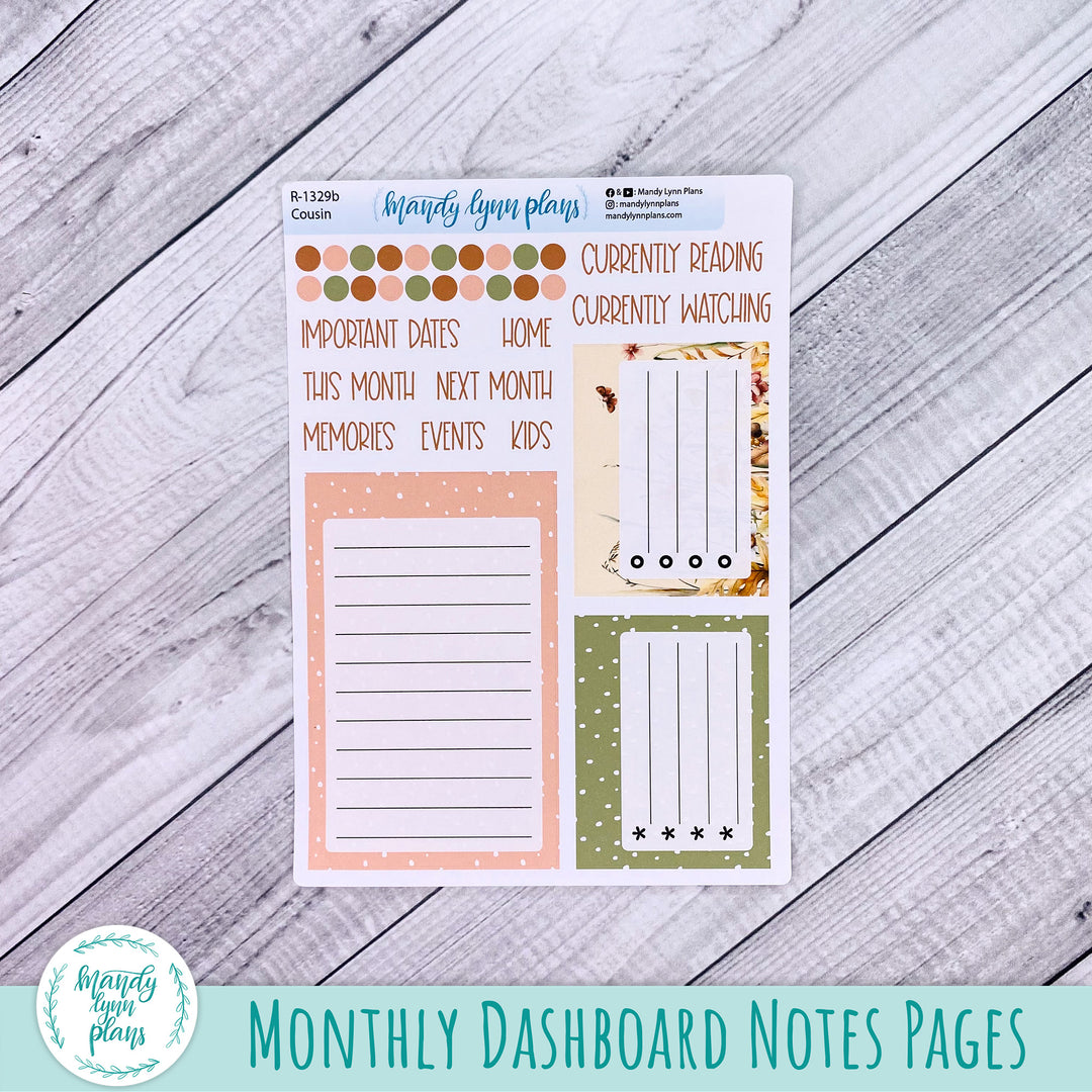 September Hobonichi Cousin Dashboard || Sweet September || R-1329