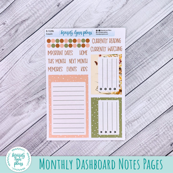 September Hobonichi Cousin Dashboard || Sweet September || R-1329