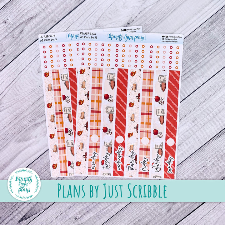 A5 Plans by Just Scribble Daily Kit || Apple Picking || DL-A5P-327