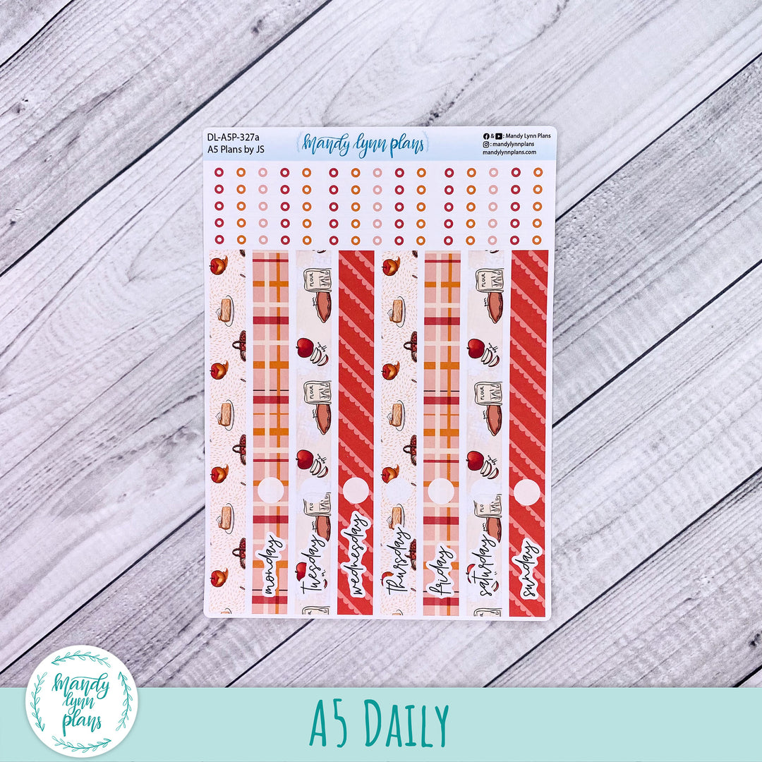 A5 Plans by Just Scribble Daily Kit || Apple Picking || DL-A5P-327