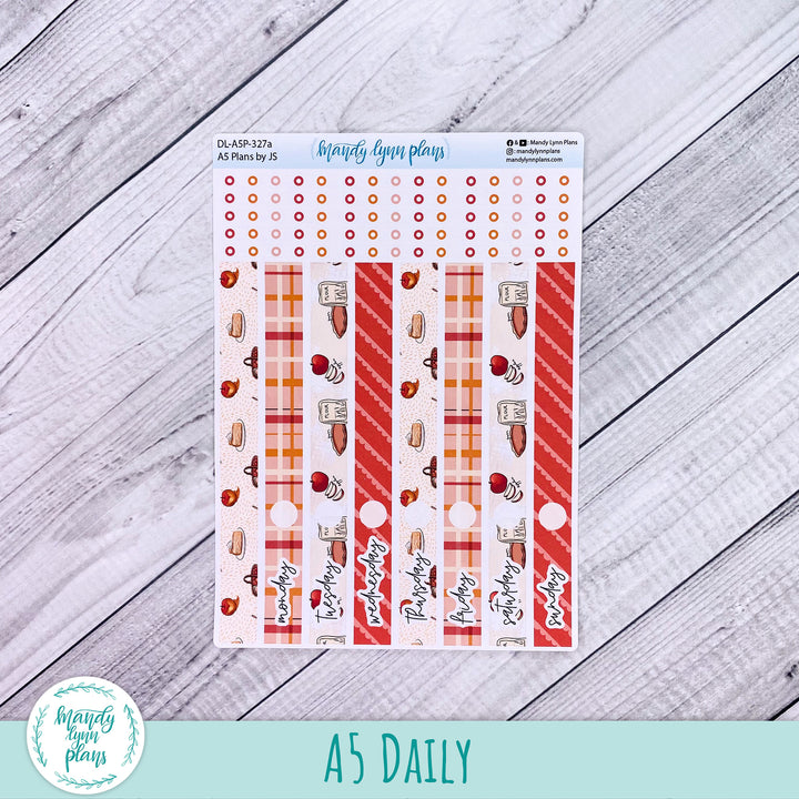 A5 Plans by Just Scribble Daily Kit || Apple Picking || DL-A5P-327