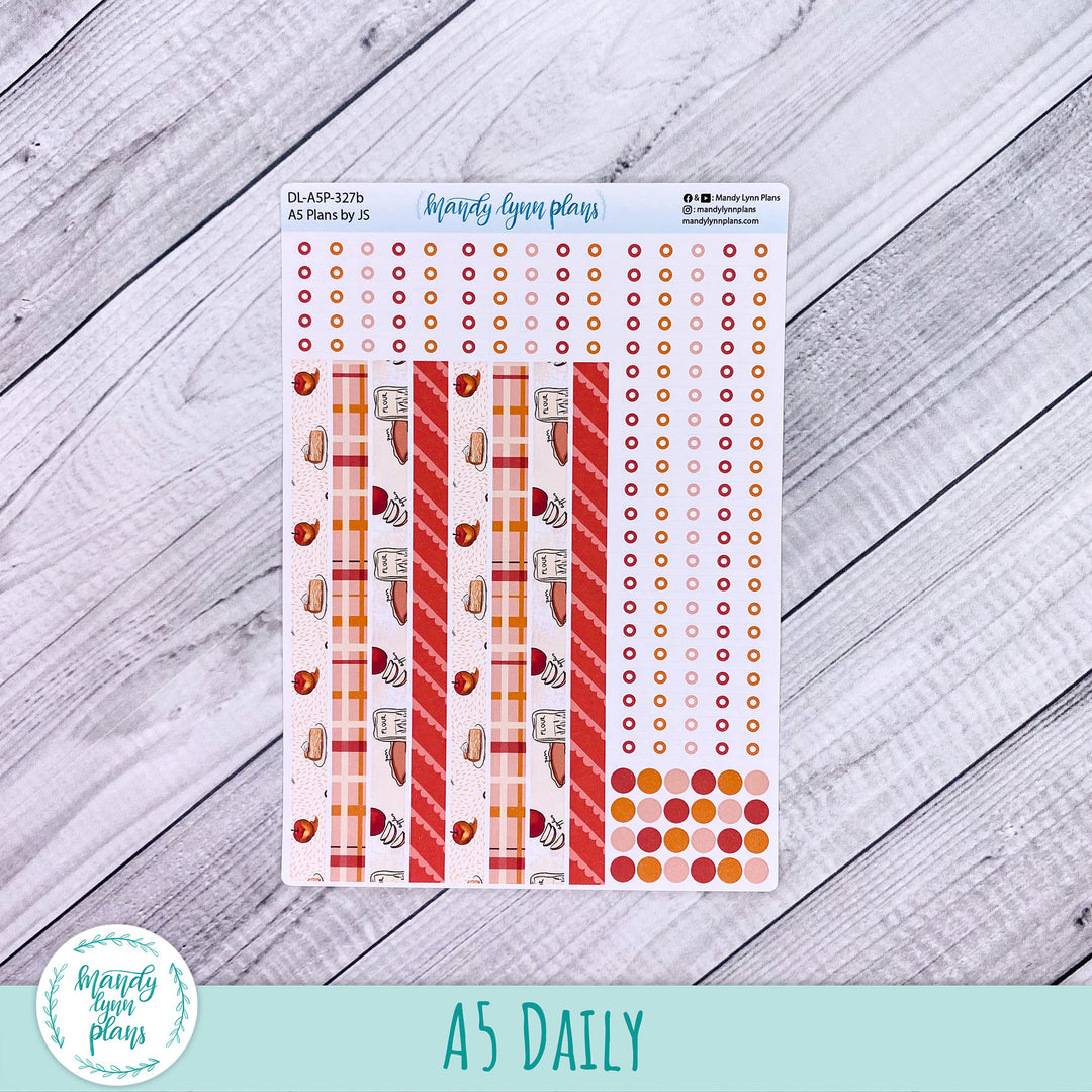 A5 Plans by Just Scribble Daily Kit || Apple Picking || DL-A5P-327