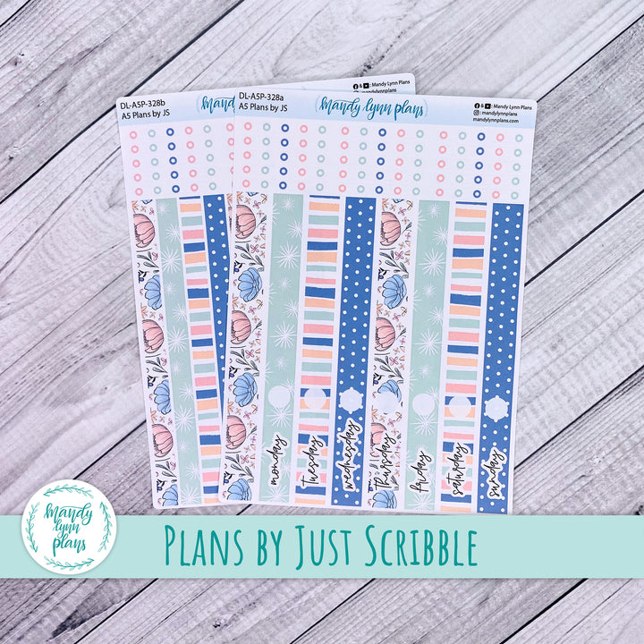 A5 Plans by Just Scribble Daily Kit || Time to Bloom || DL-A5P-328