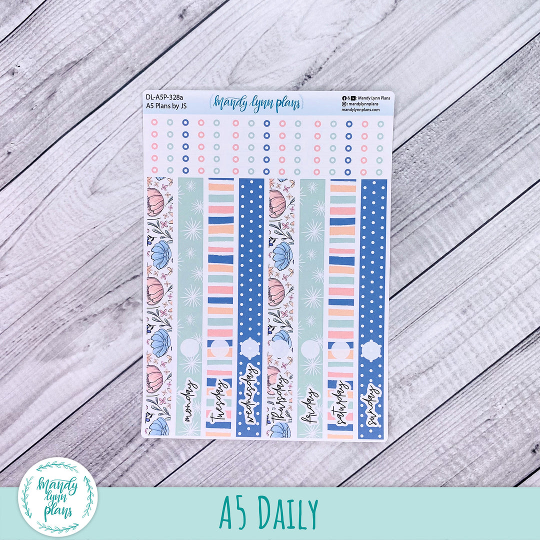 A5 Plans by Just Scribble Daily Kit || Time to Bloom || DL-A5P-328