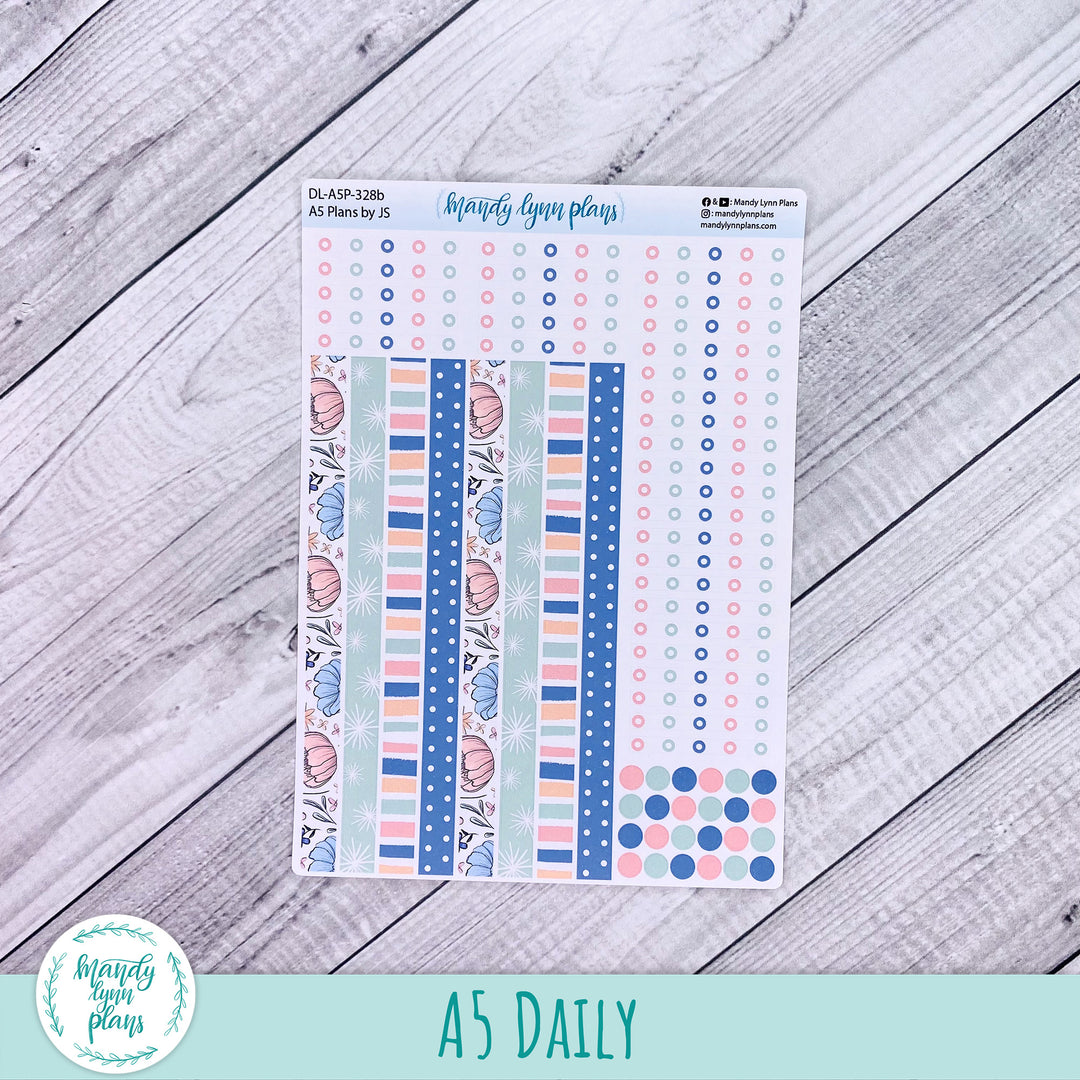 A5 Plans by Just Scribble Daily Kit || Time to Bloom || DL-A5P-328