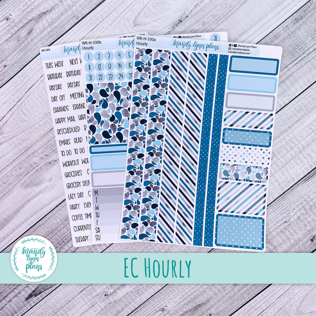 EC Hourly Weekly Kit || Teal and Silver || WK-H-330