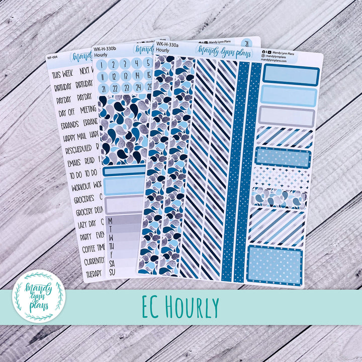 EC Hourly Weekly Kit || Teal and Silver || WK-H-330