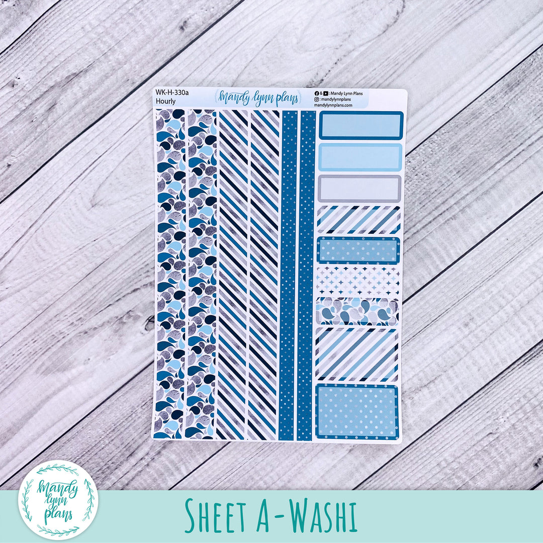 EC Hourly Weekly Kit || Teal and Silver || WK-H-330