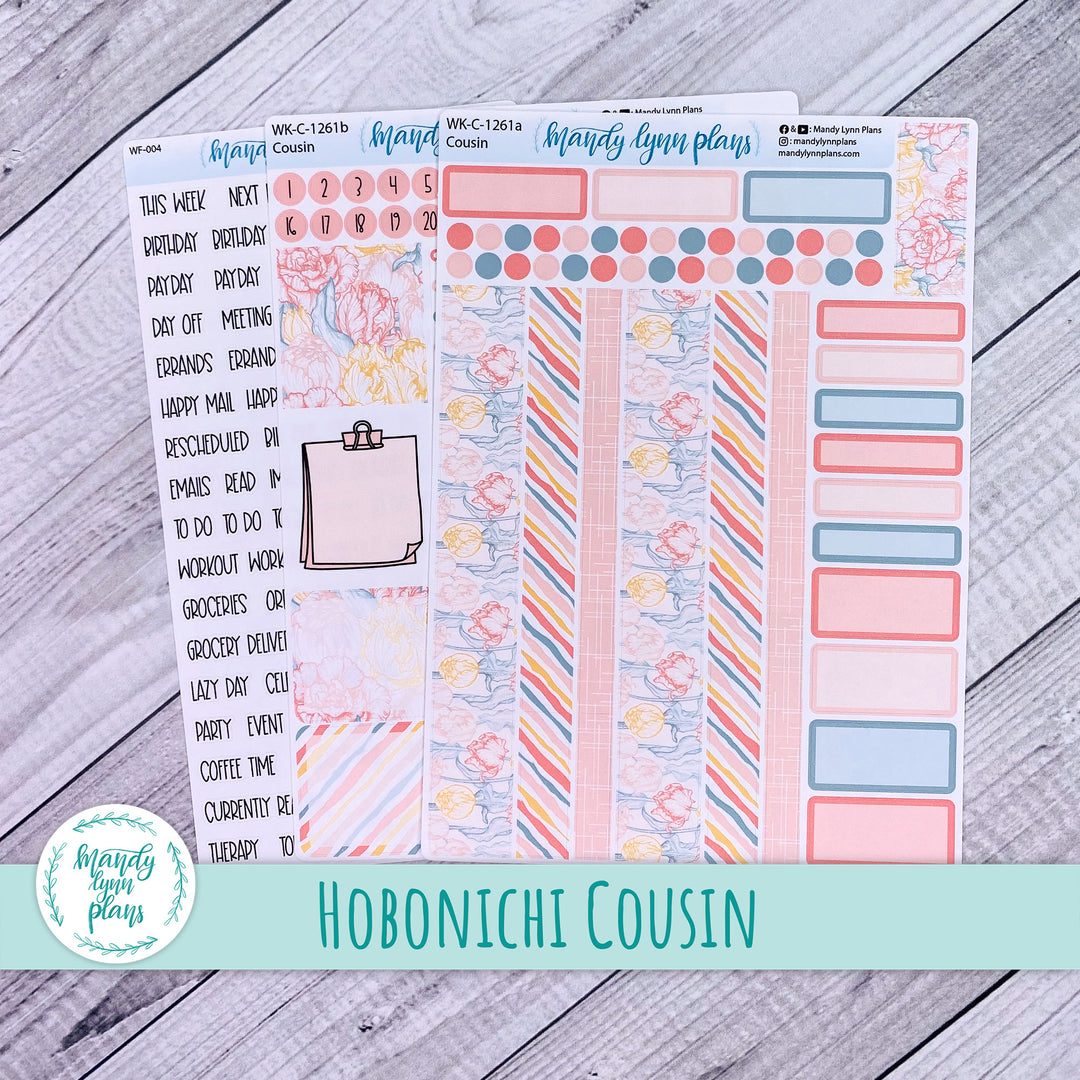 Hobonichi Cousin Weekly Kit || Tulips || WK-C-1261