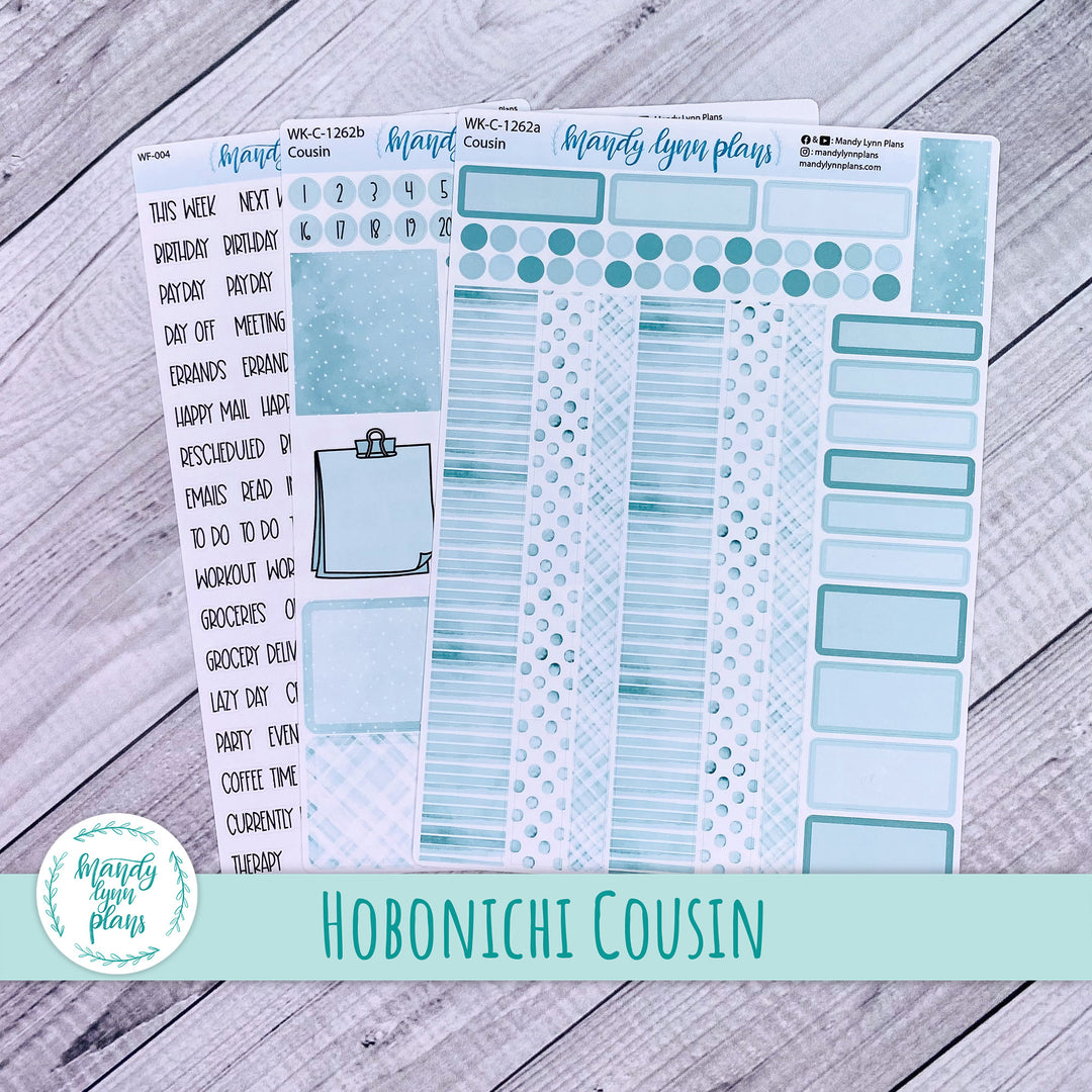 Hobonichi Cousin Weekly Kit || Terrific Teal || WK-C-1262