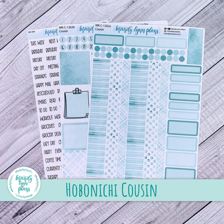 Hobonichi Cousin Weekly Kit || Terrific Teal || WK-C-1262
