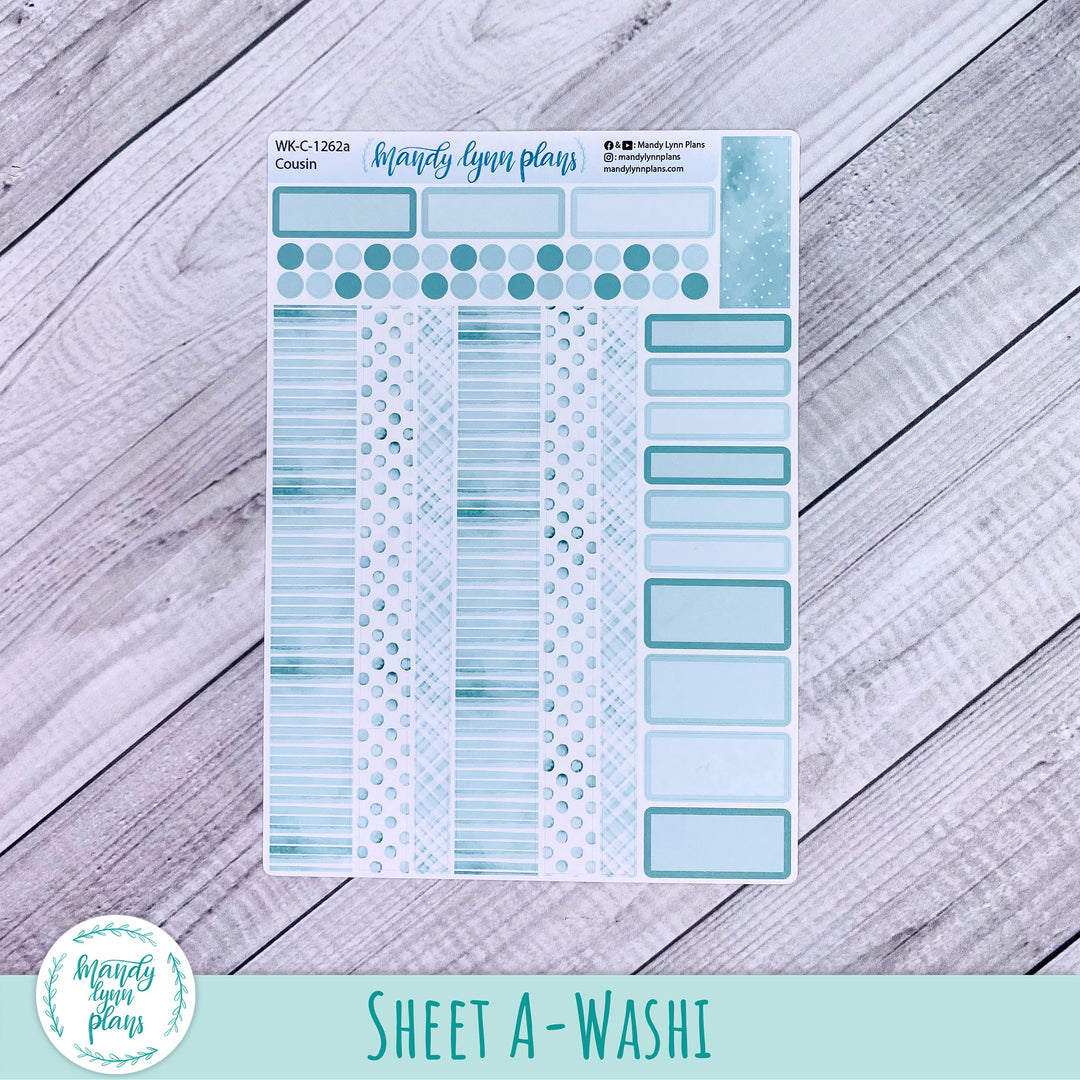 Hobonichi Cousin Weekly Kit || Terrific Teal || WK-C-1262