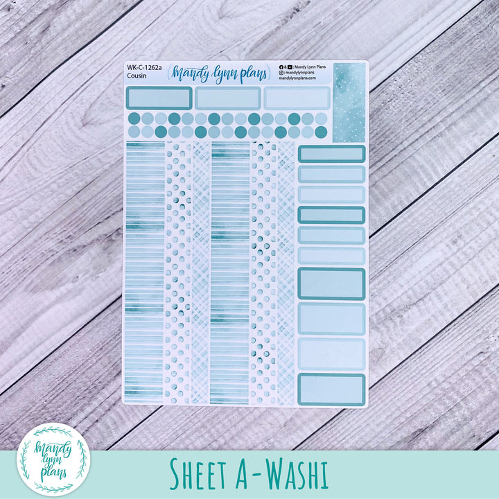 Hobonichi Cousin Weekly Kit || Terrific Teal || WK-C-1262