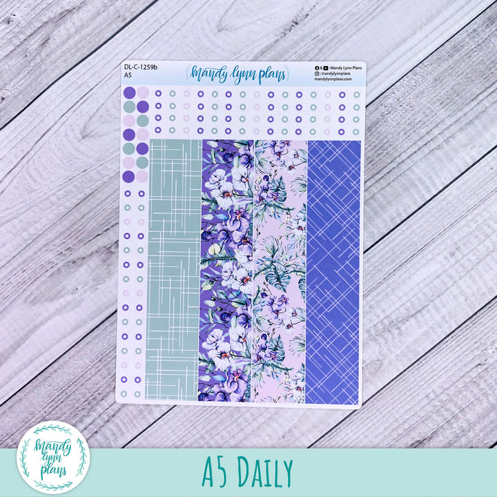 A5 Daily Kit || Orchids || DL-C-1259