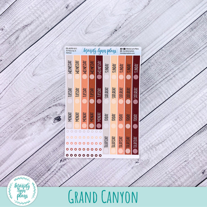 Horizontal and Vertical Plans by Just Scribble Weekly Date Cover Strips