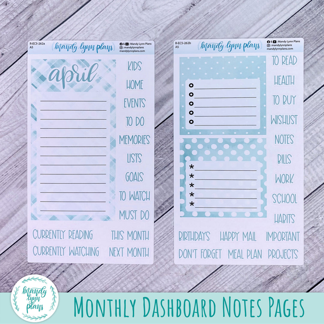 EC A5 Dashboard Kit || Terrific Teal || R-EC5-262