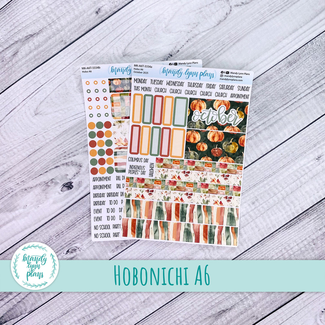 Hobonichi A6 October 2025 Monthly Kit || Harvest Harmony || MK-A6T-3334