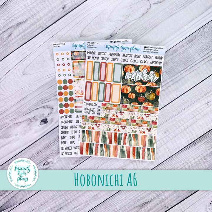 Hobonichi A6 October 2025 Monthly Kit || Harvest Harmony || MK-A6T-3334