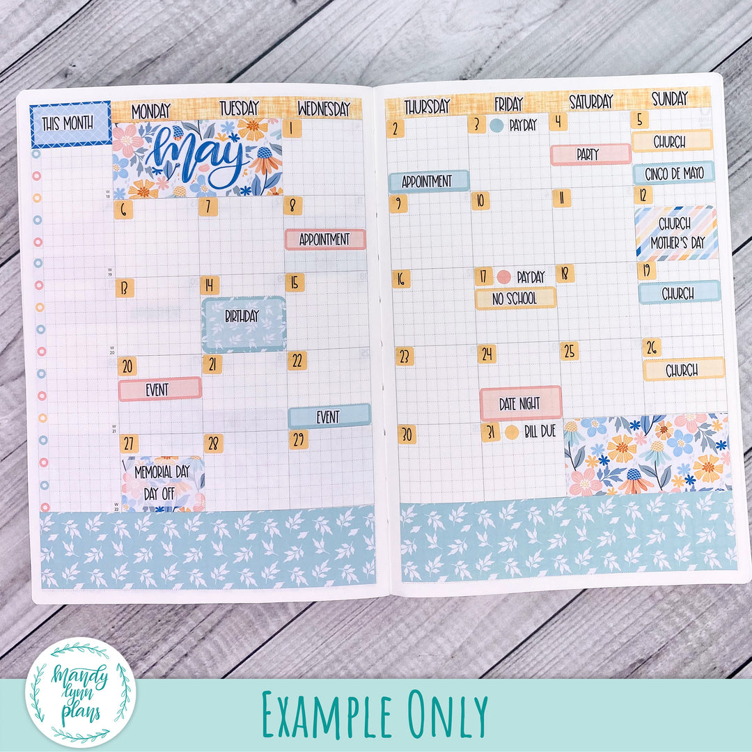 May 2024 Common Planner Monthly Kit || Spring Days || 266