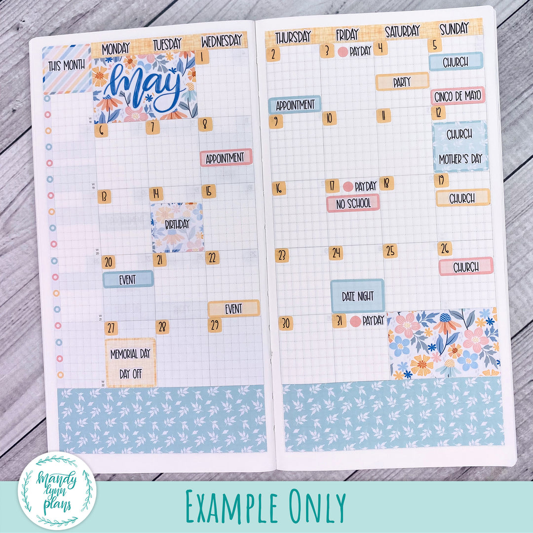 May 2024 Common Planner Monthly Kit || Spring Days || 266