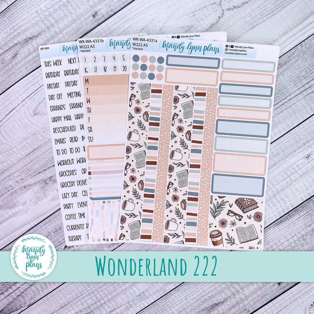 Wonderland 222 Weekly Kit || Coffee and Books || 331