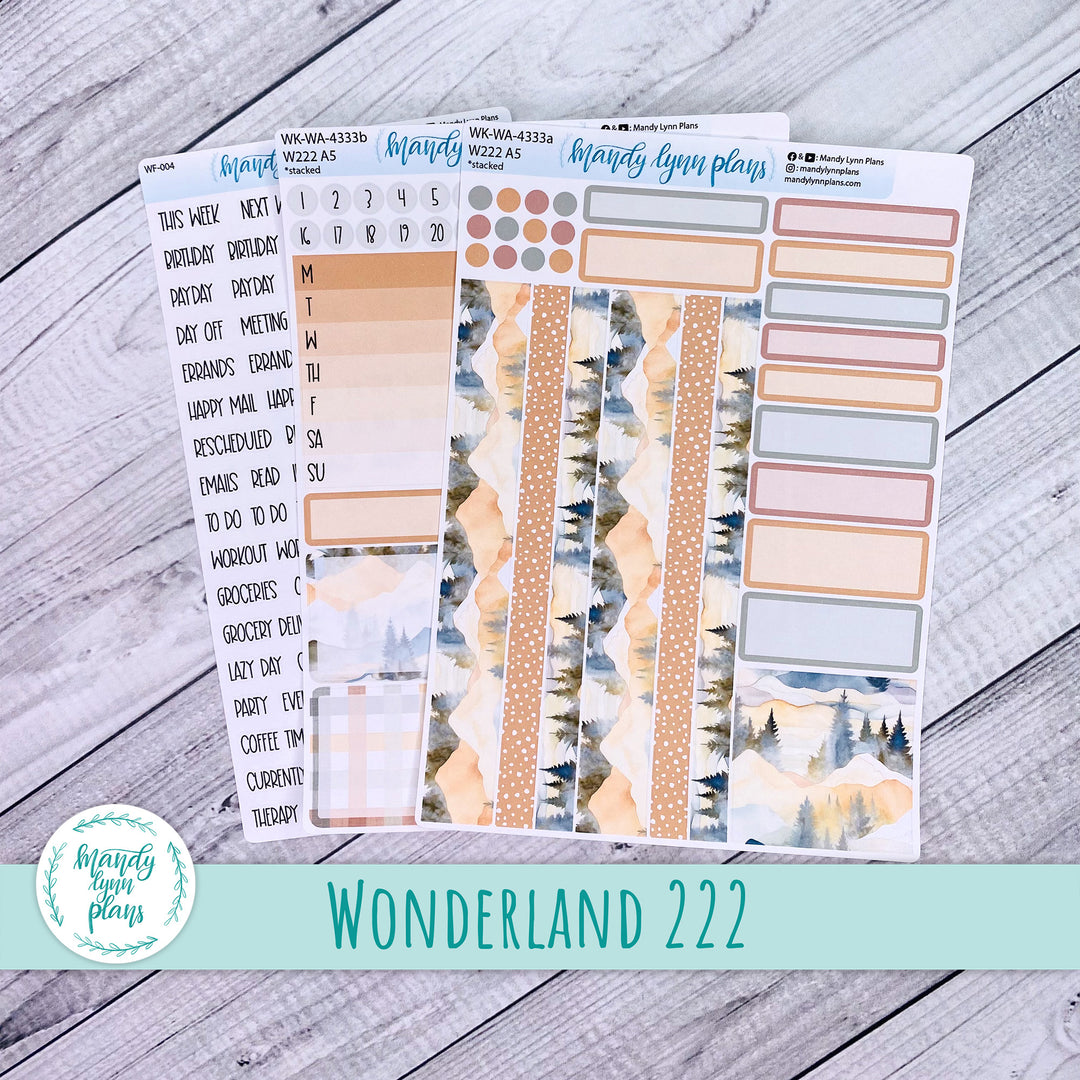 Wonderland 222 Weekly Kit || Mountains || 333