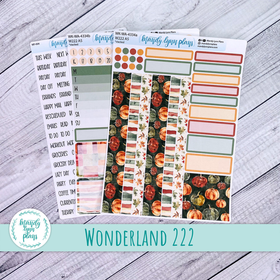 Wonderland 222 Weekly Kit || Harvest Harmony || 334