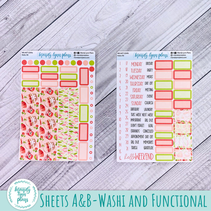 Hobonichi A6 Weekly Kit || Strawberry Patch || WK-A6T-3264