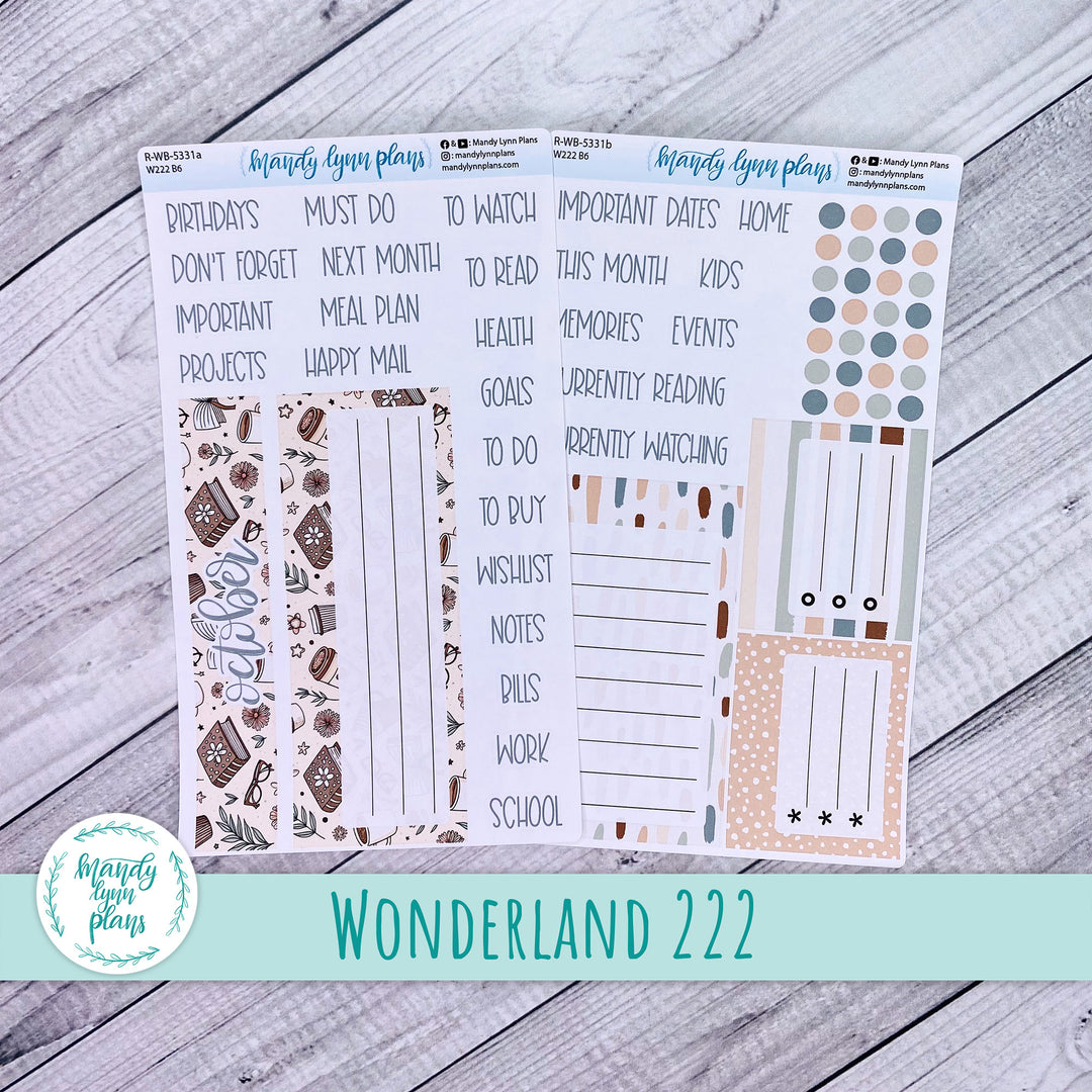 October 2025 Wonderland 222 Dashboard || Coffee and Books || 331