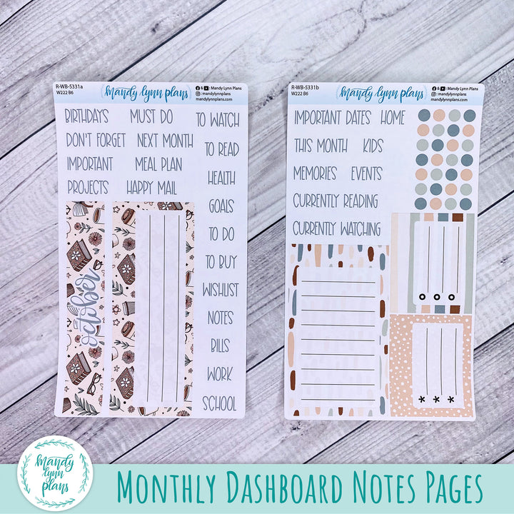 October 2025 Wonderland 222 Dashboard || Coffee and Books || 331