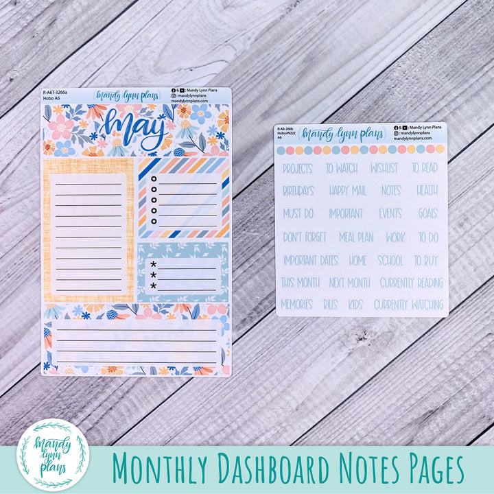 May A6 Hobonichi Dashboard || Spring Days || R-A6T-3266