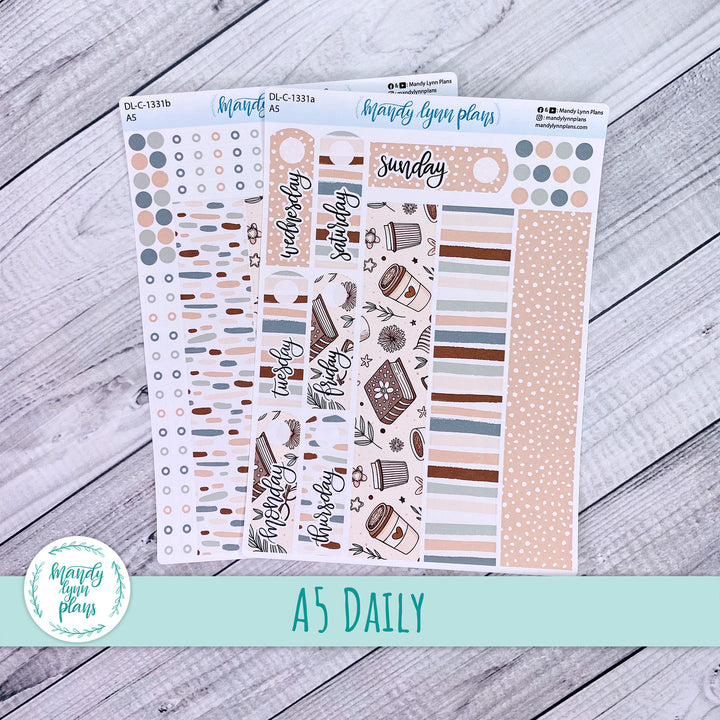 A5 Daily Kit || Coffee and Books || DL-C-1331