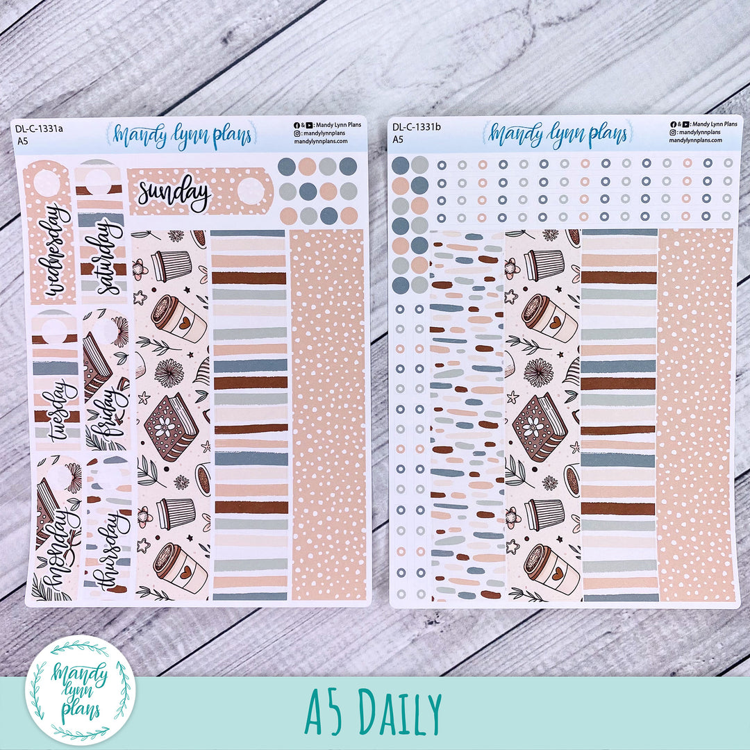 A5 Daily Kit || Coffee and Books || DL-C-1331